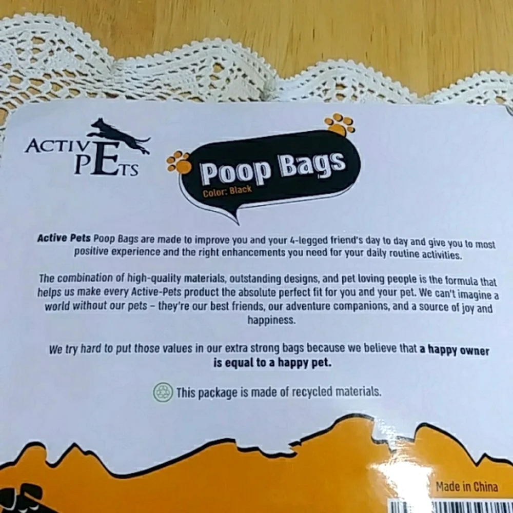 New Poop Bags With Dispenser